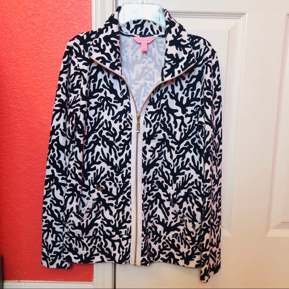 Lilly Pulitzer Leona Zip Up Jacket - XXS